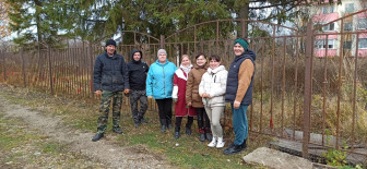 Вновь родительский субботник.