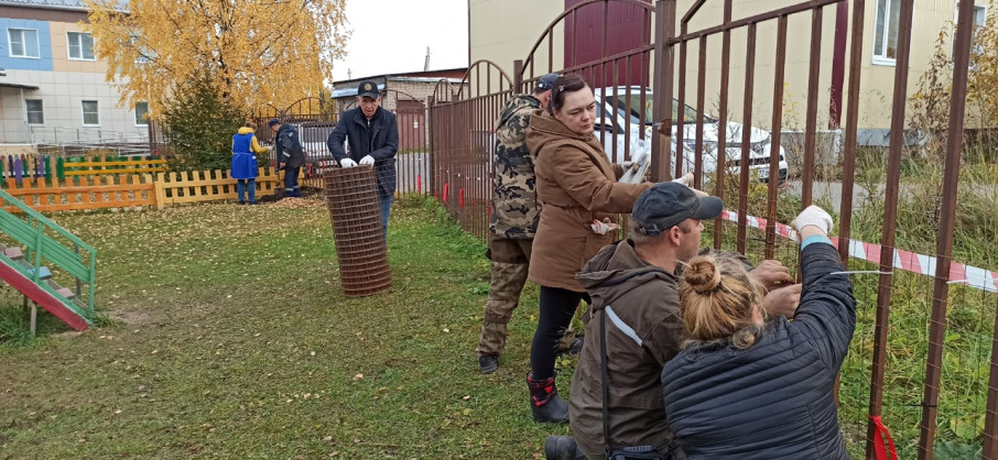 Субботник по благоустройству территории детского сада  10.10.2025г.